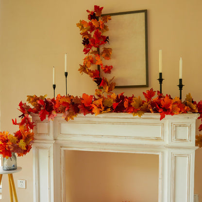 🔥Hot Sale 60% OFF - Artificial Maple Leaf Autumn Garland🍁