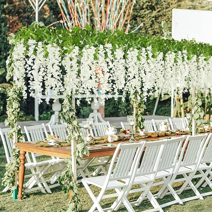 💥Hot Sale🌸UV Resistant Lifelike Artificial Wisteria Flower - No Maintenance, Pruning or Watering!