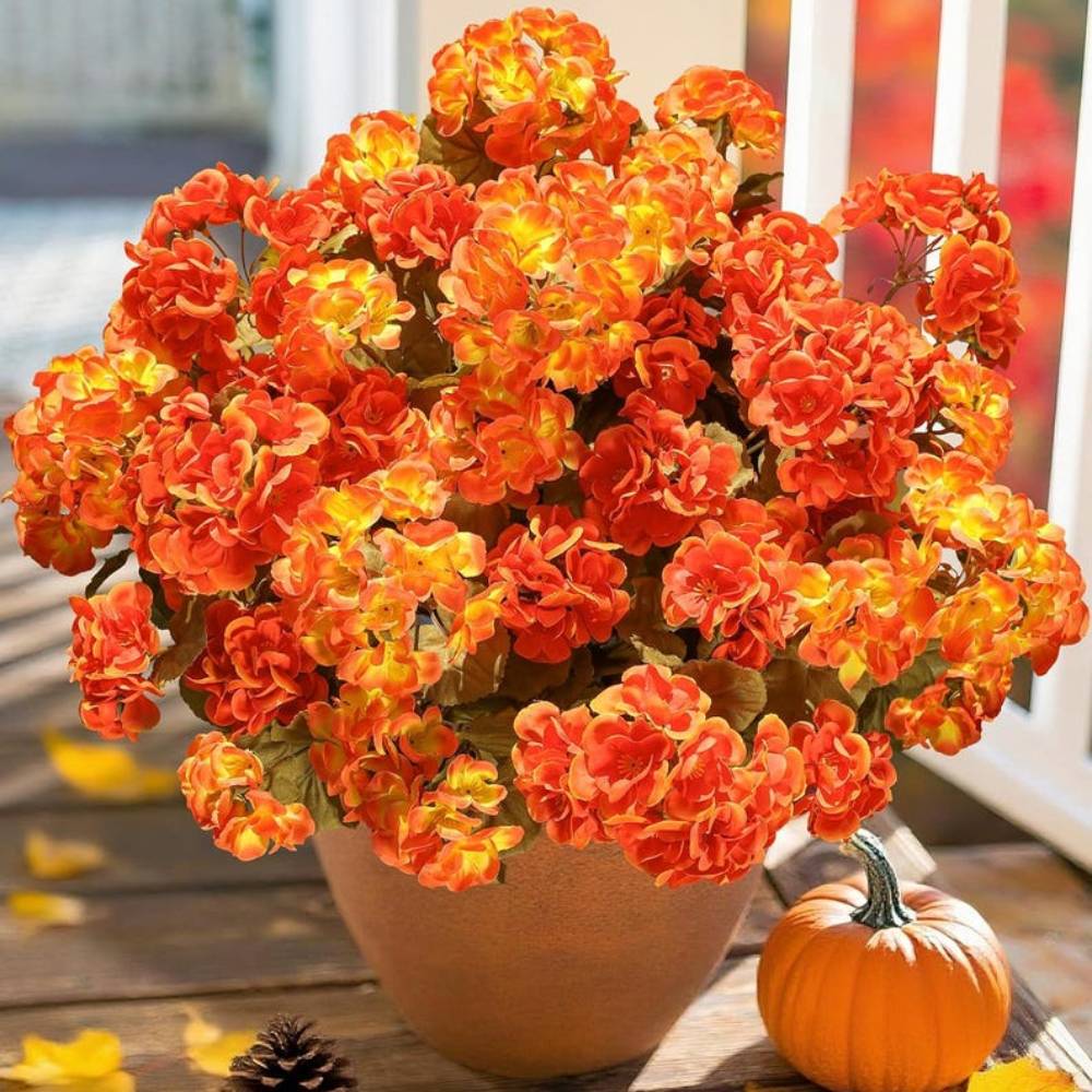 🔥Last Day 49% OFF🌼Artificial Geranium Flowers - UV resistant, Waterproof, Windproof