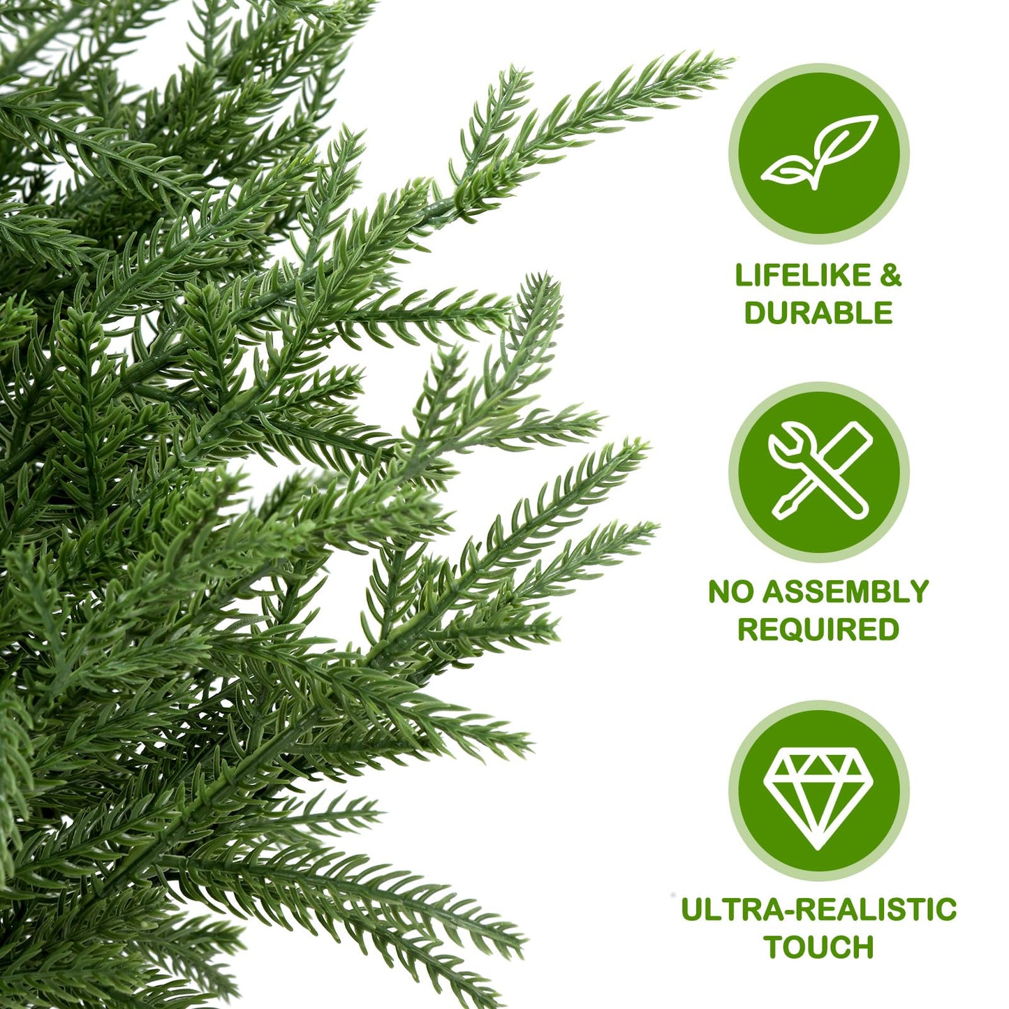 🎄Real Touch Norfolk Pine Topiary Tree - MINI CHRISTMAS TREE