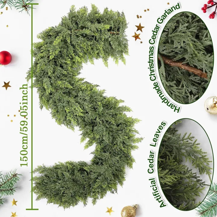 🏆2025 Super Value Set💥 Artificial Realistic Touch Cedar Garlands