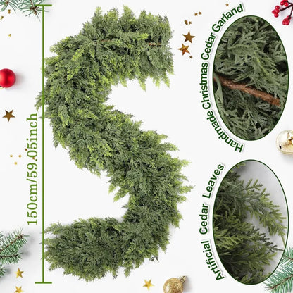 🏆2025 Super Value Set💥 Artificial Realistic Touch Cedar Garlands
