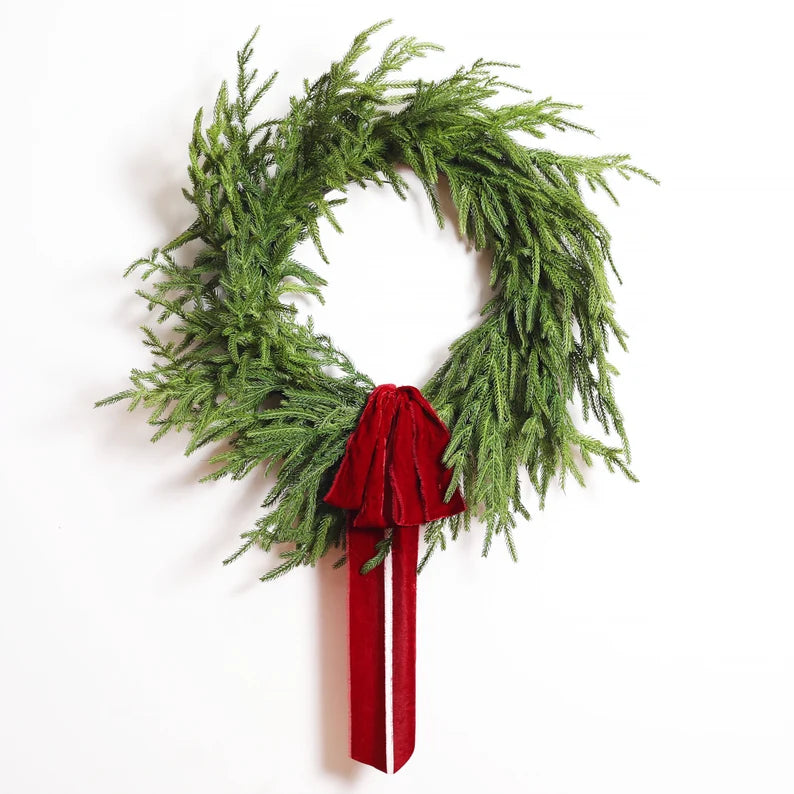 🎄Christmas Greenery - Real Touch Norfolk Pine Garland