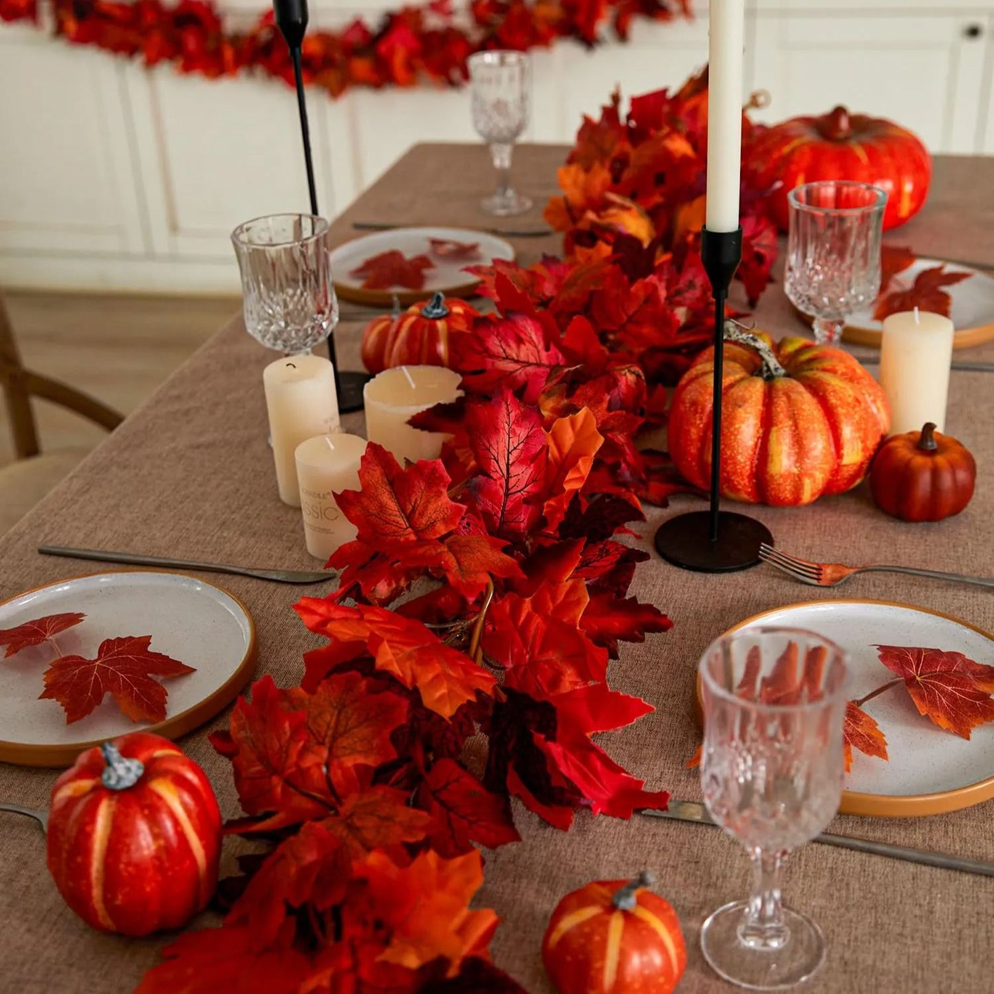 🔥Hot Sale 60% OFF - Artificial Maple Leaf Autumn Garland🍁